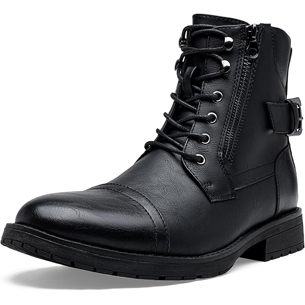 Amazon.com: Jousen Men's Boots Fashion High Top Motorcycle Boots