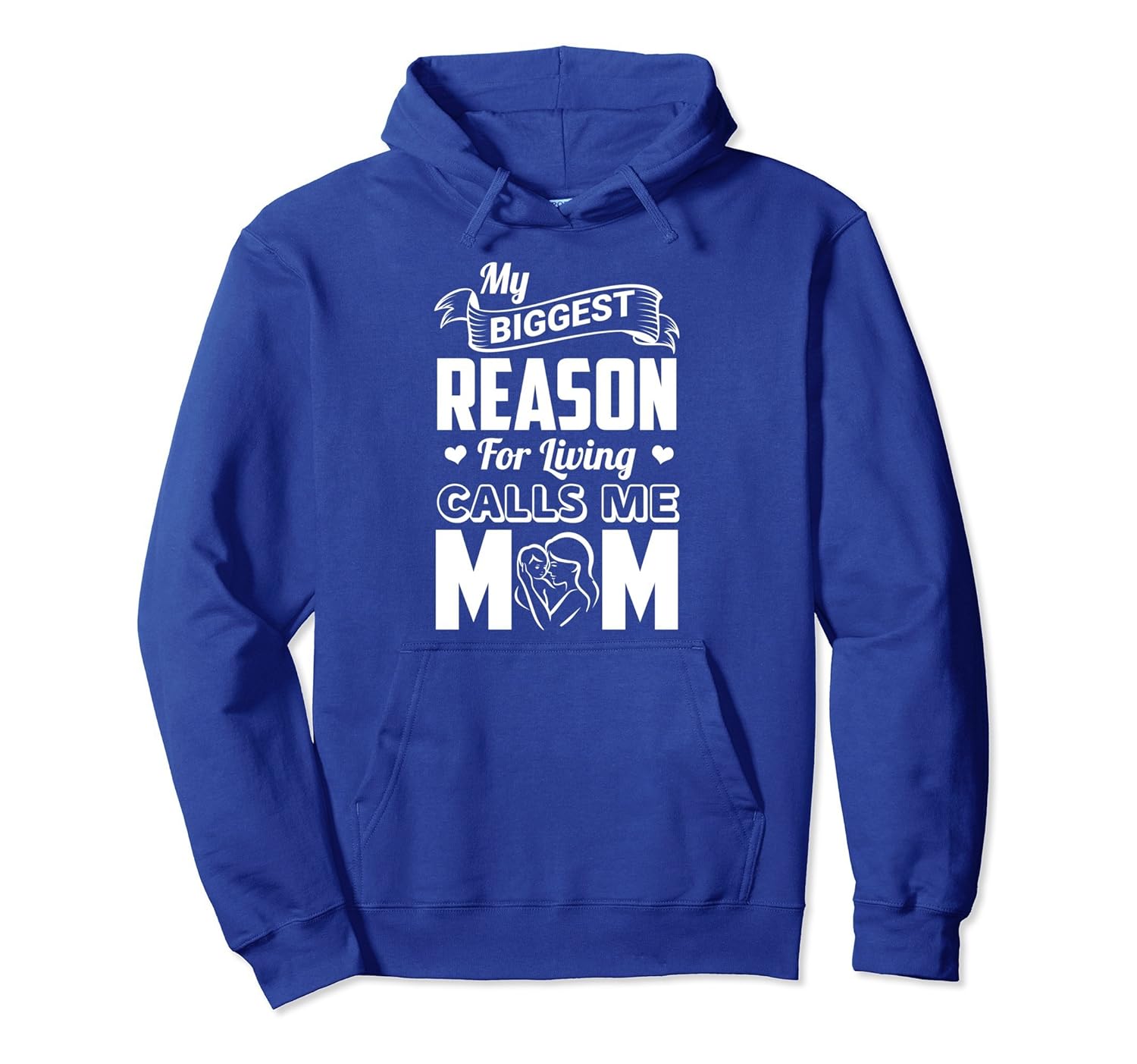 My Biggest Reason for Living Calls Me Mom Pullover Hoodie-anz