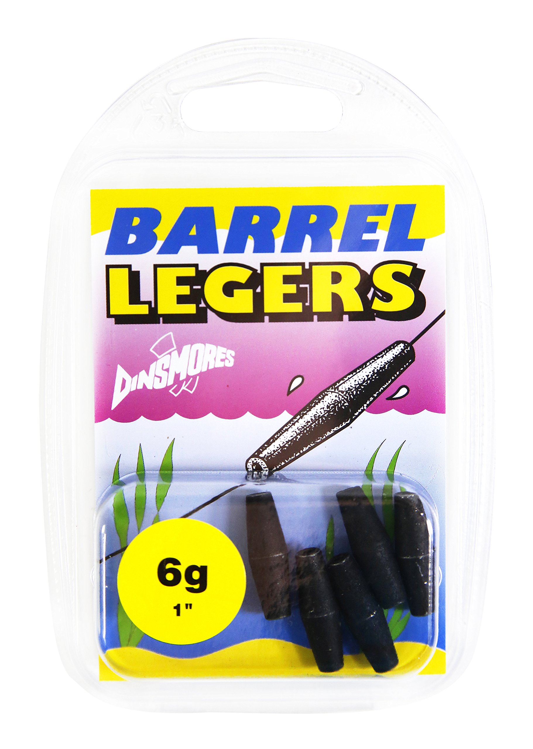 Dinsmores Non-Toxic Barrel Leger Sinker - Black, 6 g