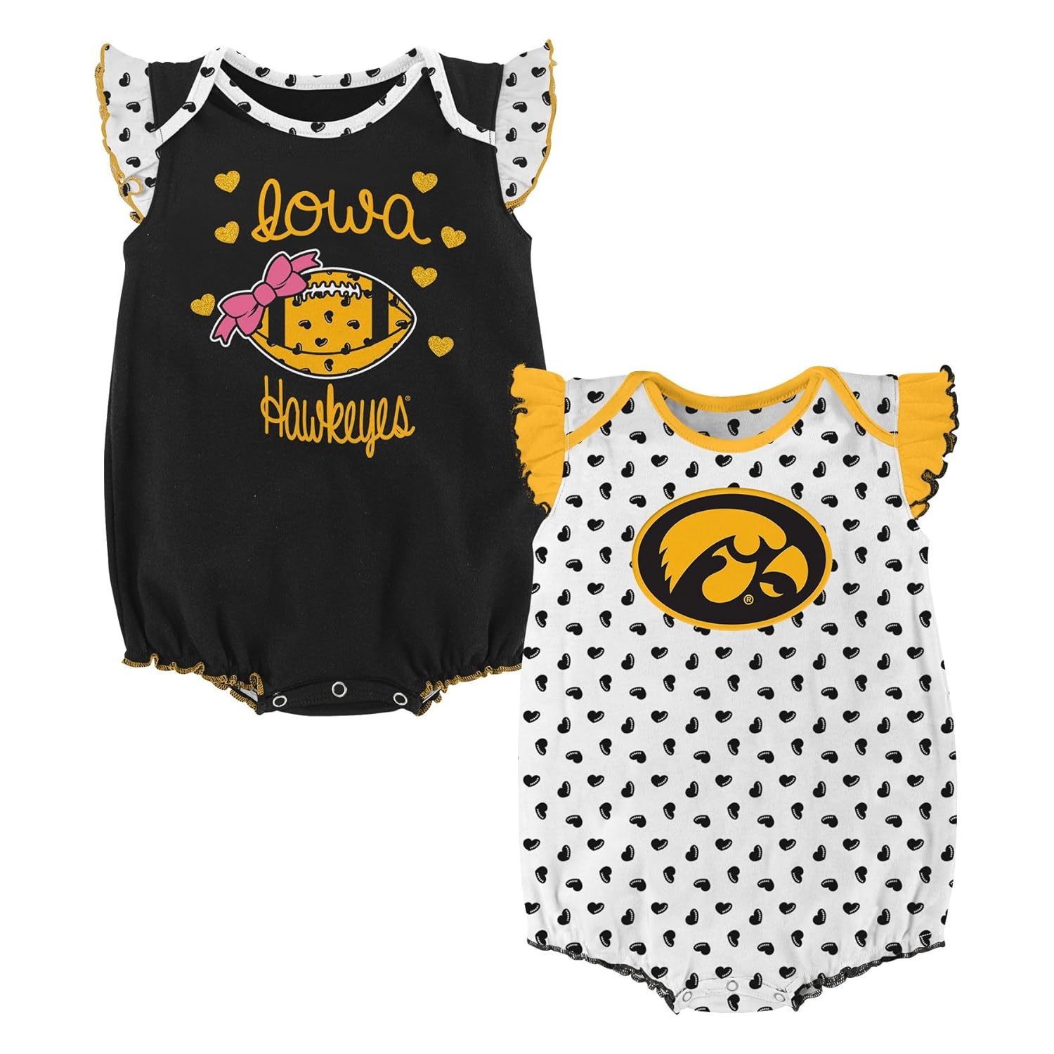 NCAA by Outerstuff NCAA boys Heart Fan 2 Piece Onesie Set
