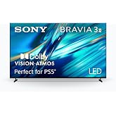 Sony 85 Inch BRAVIA 3 II LED 4K HDR Smart Google TV with Gemini K-85XR30M2 | XR Processor with AI Technology, Dolby Vision/Atmos, 120Hz Refresh Rate, 4K movie credits included, 4xHDMI 2.1, PS5 Features