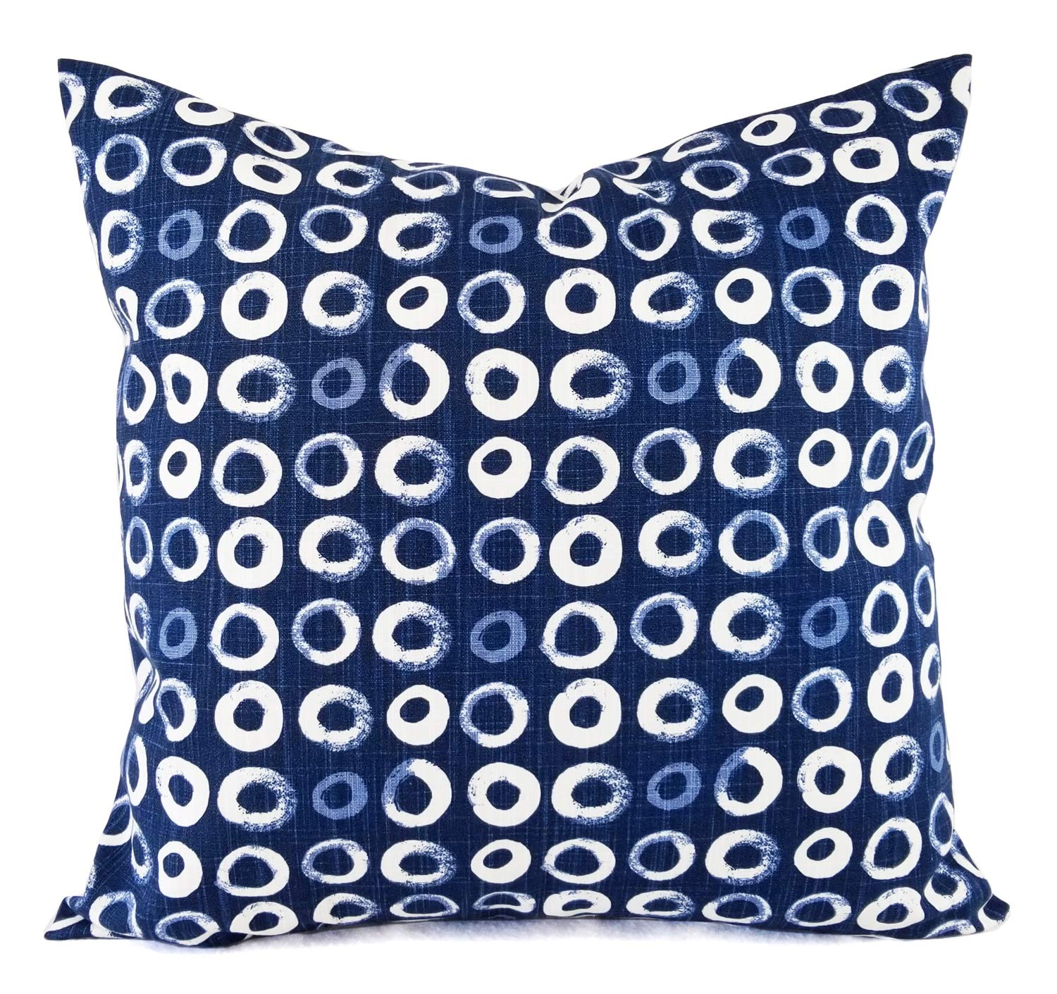 Amazon Com Blue And White Pillows Polka Dot Pillow Cover