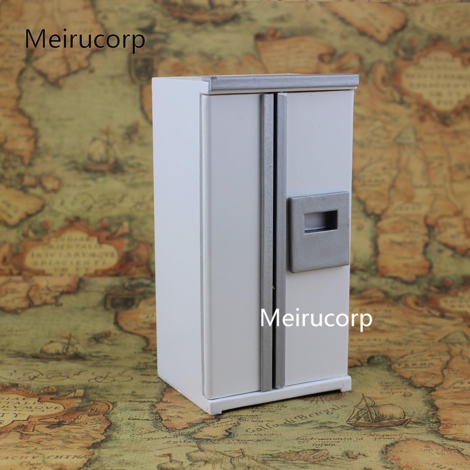 Meirucorp dollshouse 1/12th Miniatures Electrical Appliance Double Door Refrigerator