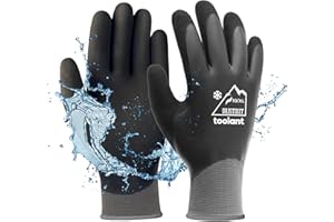 ORISTOUT Waterproof Winter Work Gloves for Men and Women, Touchscreen, Freezer Gloves, Thermal Insulated, for Cold Weather
