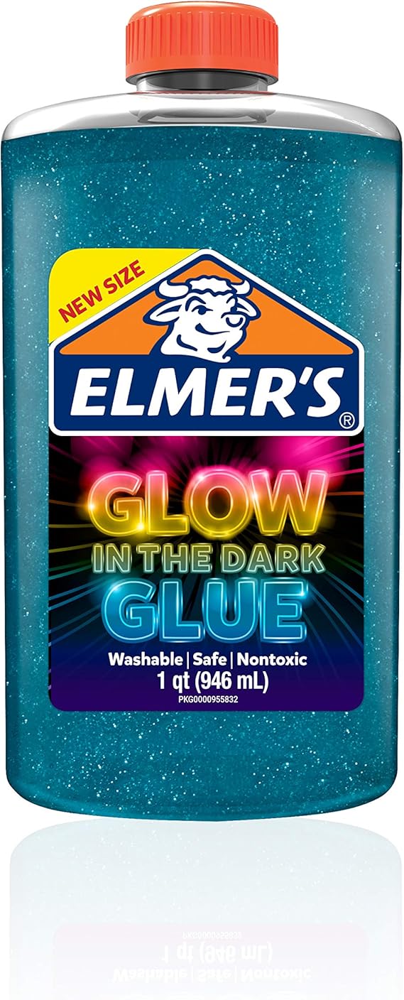 Elmer’S Glow in The Dark Liquid Glue, Washable, Blue, 1