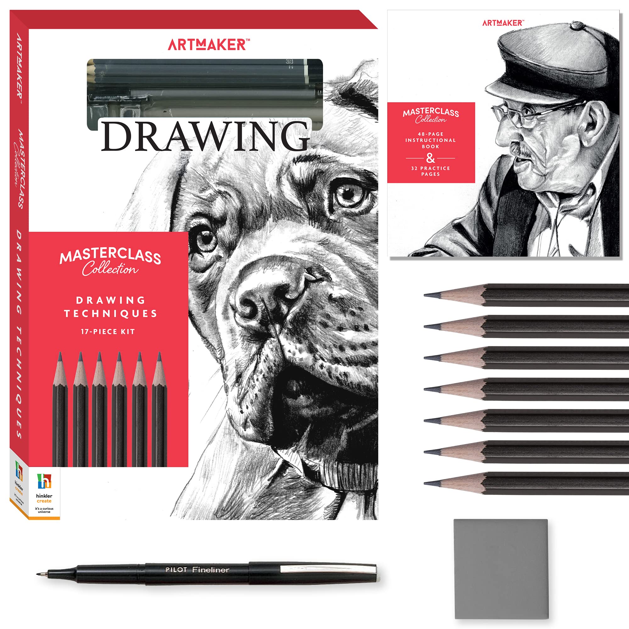 Draw Collection Mua Art Maker Masterclass Collection: Drawing Techniques Kit - Adults ...