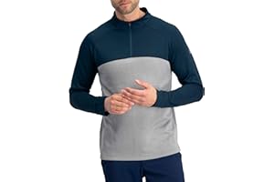 Three Sixty Six Golf Half Zip Pullover Men - Fleece Sweater Jacket - Mens Dry Fit Golf Shirts