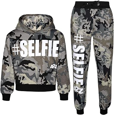 girls camouflage tracksuit