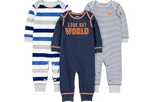 Simple Joys by Carter's Boys' 3-Pack Jumpsuits