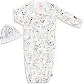 Magnetic Me Organic Cotton Newborn Sleeper Gown & Hat Set | Super Soft Organic Cotton Fabric Sleep Sack