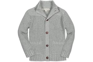 Hope & Henry Boys' Shawl Collar Sweater Cardigan