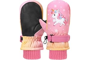 WAWSAM Kids Ski Gloves Waterproof Winter Snow Snowboarding Gloves Non Slip Windproof Sport Mittens for Boys Girls Youth Sledding Riding Driving Hiking