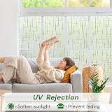 Homein Window Film Privacy Frosted Cross Pattern 60x200 cm Static Cling view 5