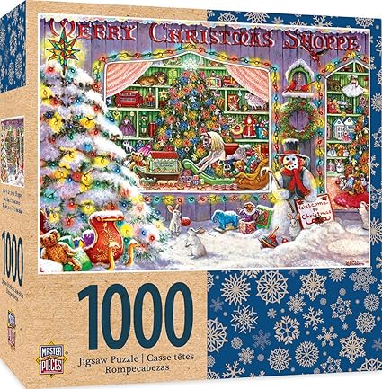 MasterPieces Holiday Merry Christmas Shop 1000 Piece Jigsaw Puzzle by Janet Kruskamp