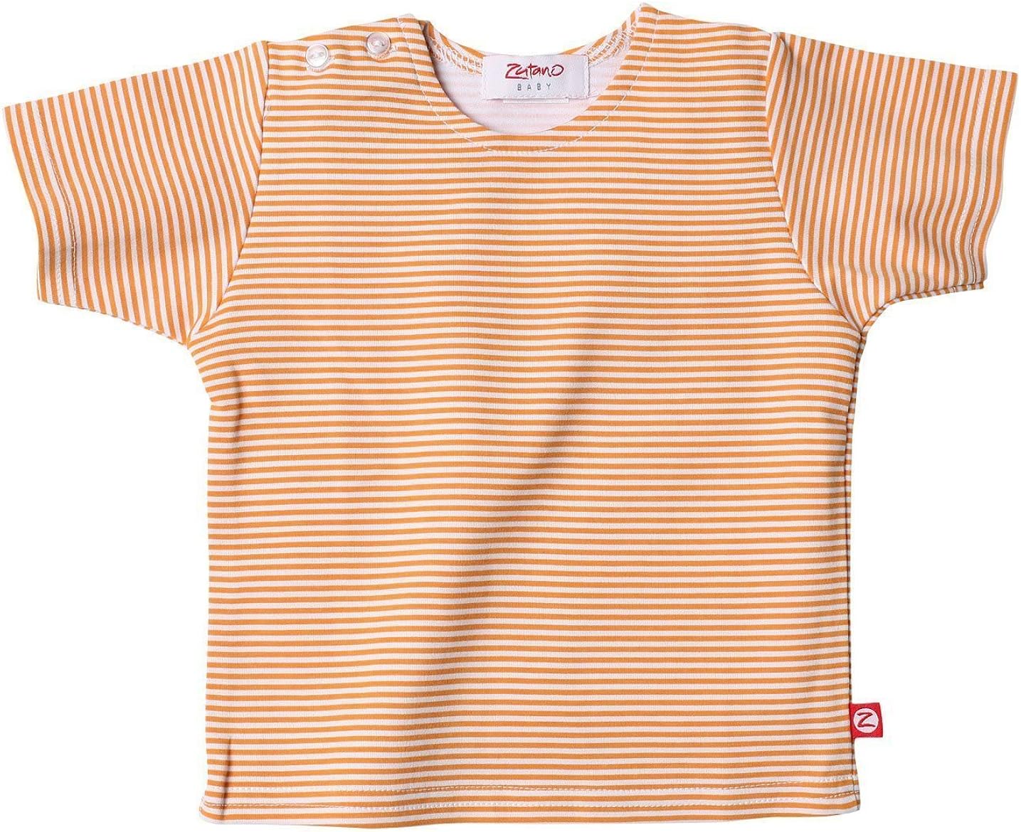 Amazon Com Zutano Baby And Infant Candy Stripe Short Sleeve T Shirt Orange Clothing