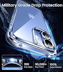 Mkeke Compatible with iPhone 17 Case Clear
