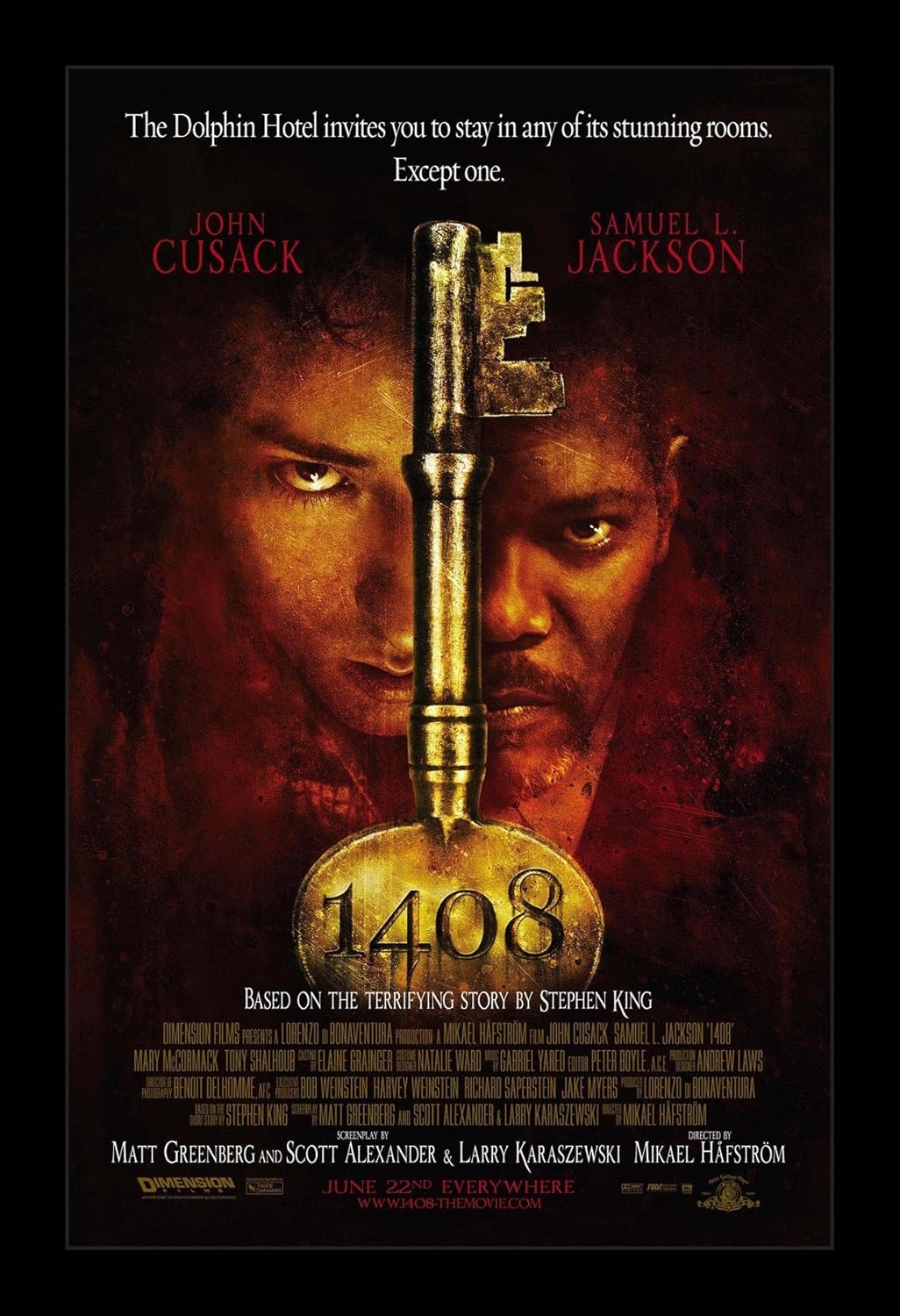 1408 - 11x17 Framed Movie Poster by Wallspace