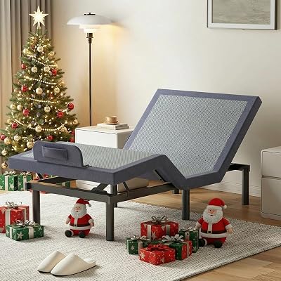Twin XL Adjustable Bed Frame with Wireless Remote, Electric Beds Base w/3 Massage Modes, Zero Gravity Bed, Head and Foot Incline, 3 Mins Fast Assembly, 2 USB Ports, Memory Pre-Sets, Anti-Snore