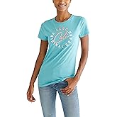 Aeropostale Women's Aero Short Sleeve Graphic Tee- Circle- Cali