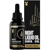 The Beard Struggle - Beard Growth Oil - Asgardian Secret, Gold Collection (1 Fl oz) - Night Liquid Elixir - Beard Oil for Men - Softens, Moisturizing, & Healthier Beard Growth