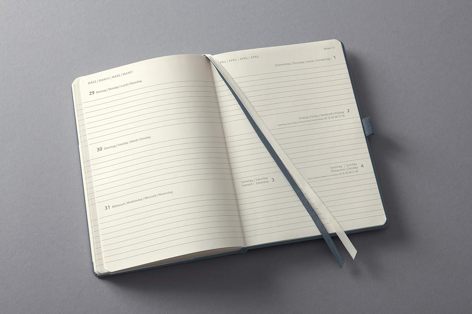 SIGEL C2166 Weekly Diary 2021, Approx. A5, hardcover, Dark Grey - Conceptum, dunkelgrau - Image 3
