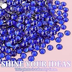 25000Pcs Resin Rhinestones for Crafting, Royal Blue