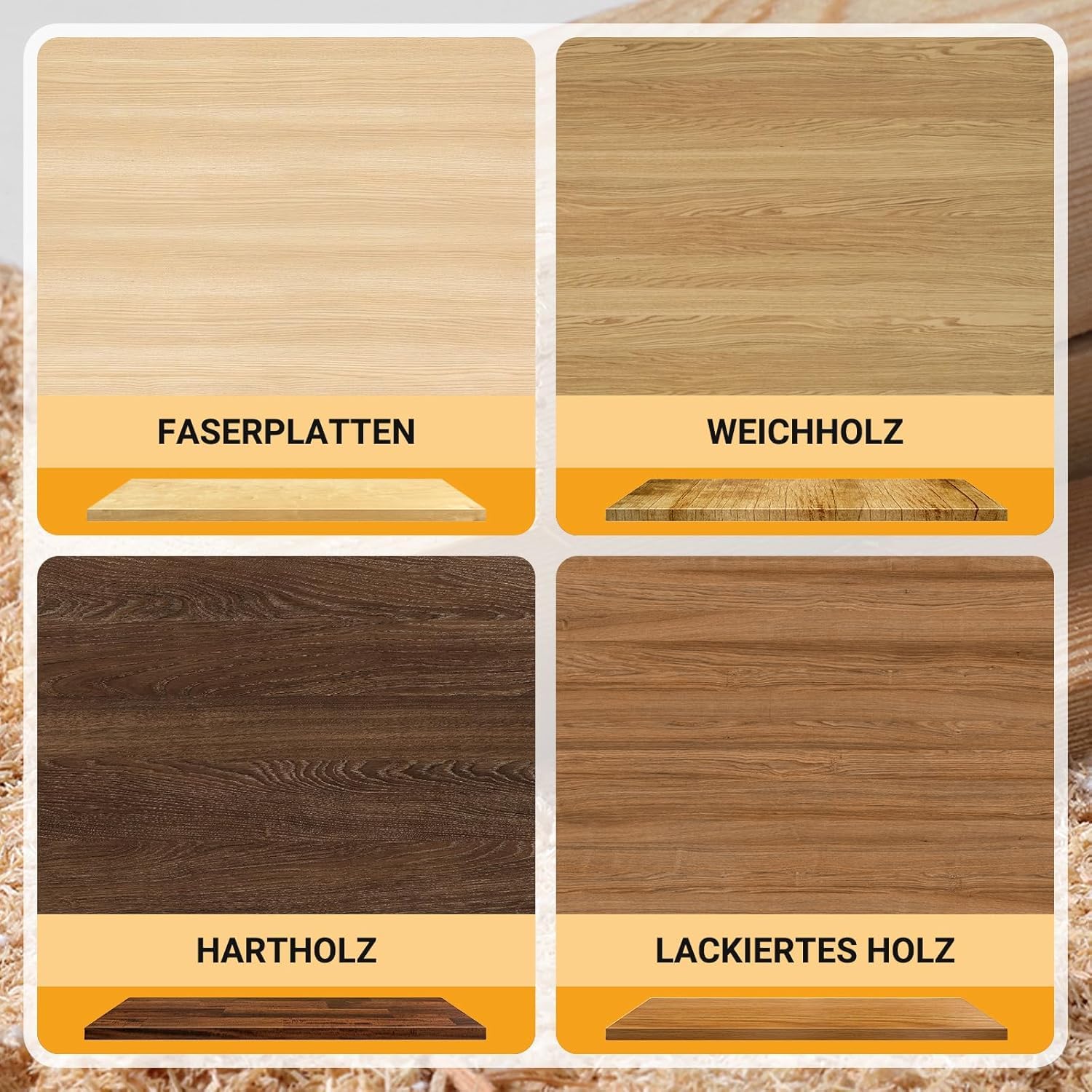 TOOLMAYS Forstnerbohrer Set 5tlg. Astlochbohrer für Holz Ø 20/35/40/45/50 mm, Länge 90 mm Holzbohrer set 8