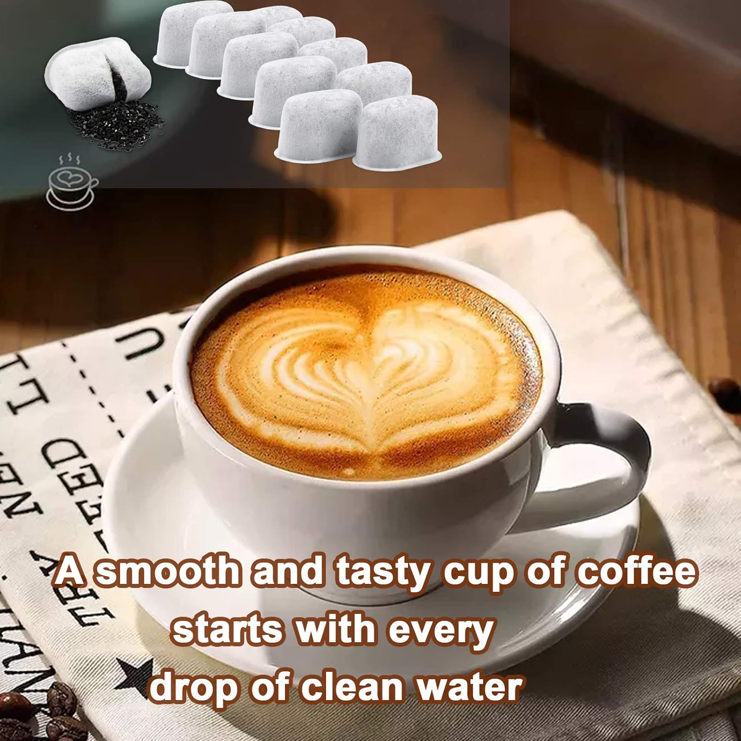 Litviz 12 Pack Compatible Charcoal Water Filter Replacements for Breville BWF100 and Keurig Coffee Machines: Kitchen & Dining