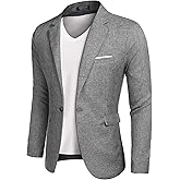 COOFANDY Men's Casual Blazer Sport Coats Slim Fit One Button Lightweight Suit Jacket