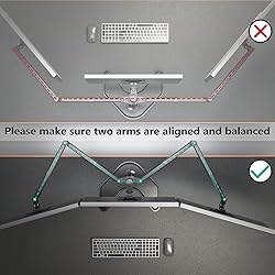 WALI Triple Monitor Stand, Free Standing Three LCD