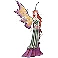 Ebros Amy Brown Large Summer Fairy Queen with Flower Adornment Statue Collector Faerie FAE Magic Figurine 18.5" H Fantasy Garden Fairies Pixies Nymphs Gaia Earth Elemental FAE Magic Decor Statue