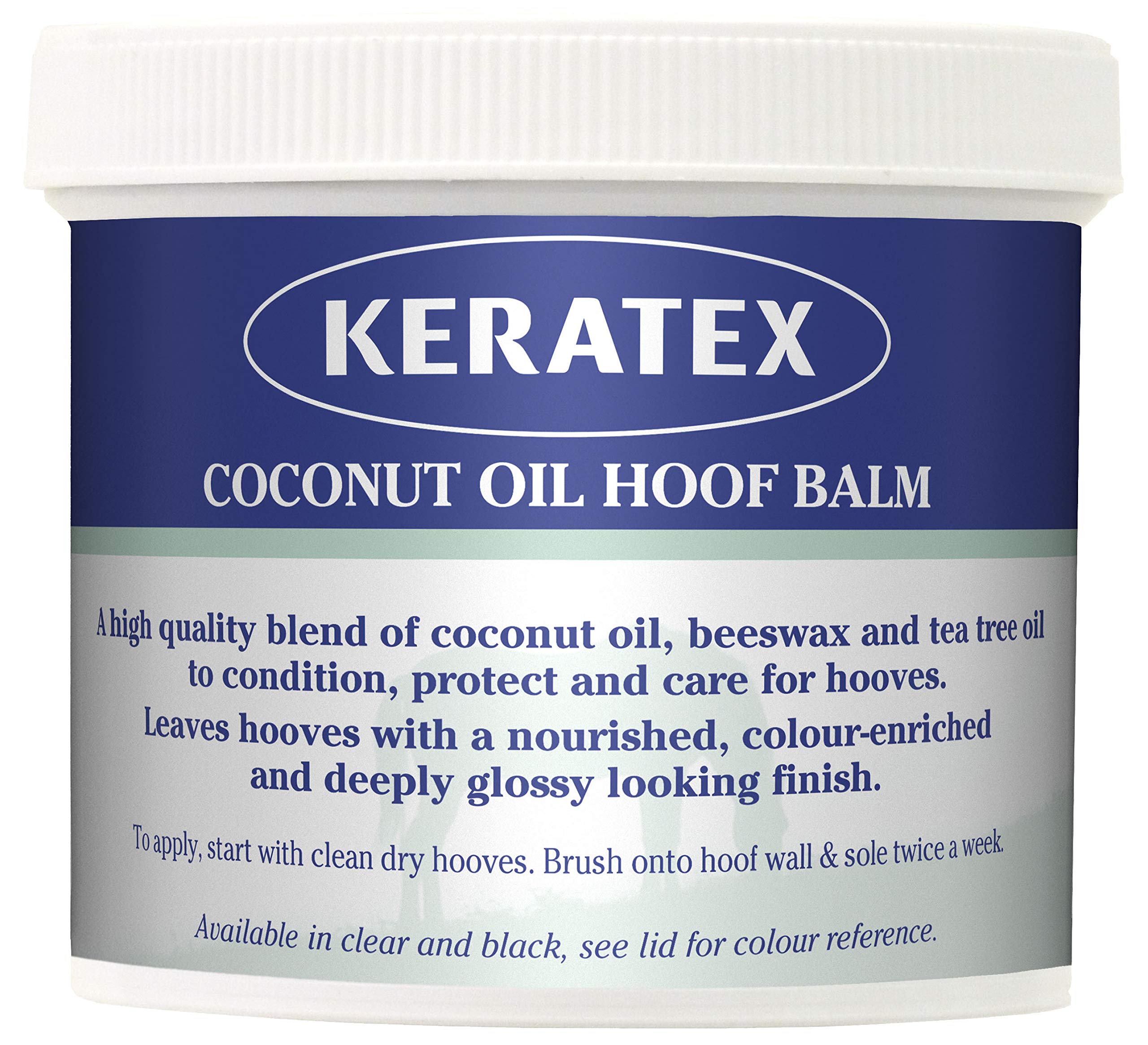 Keratex Signature Coconut Oil Hoof Balm - Black x 400 Gm - Black - Clear, Unisex,KCOHB BL