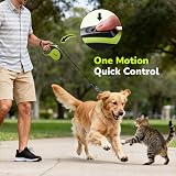 Pecute 5M Retractable Dog Lead Heavy Duty Chew-Proof Cable Reflective view 4