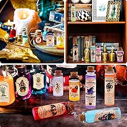99 Pcs Apothecary Bottles Set with Halloween