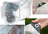 SolaDirect 6 x 6 m Clear Tarpaulin Heavy Duty Groundsheet Waterproof view 3