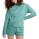 Hanes womens Originals Sweatshirt, Lightweight Fleece Sweatshirt for Women, Garment Dyed