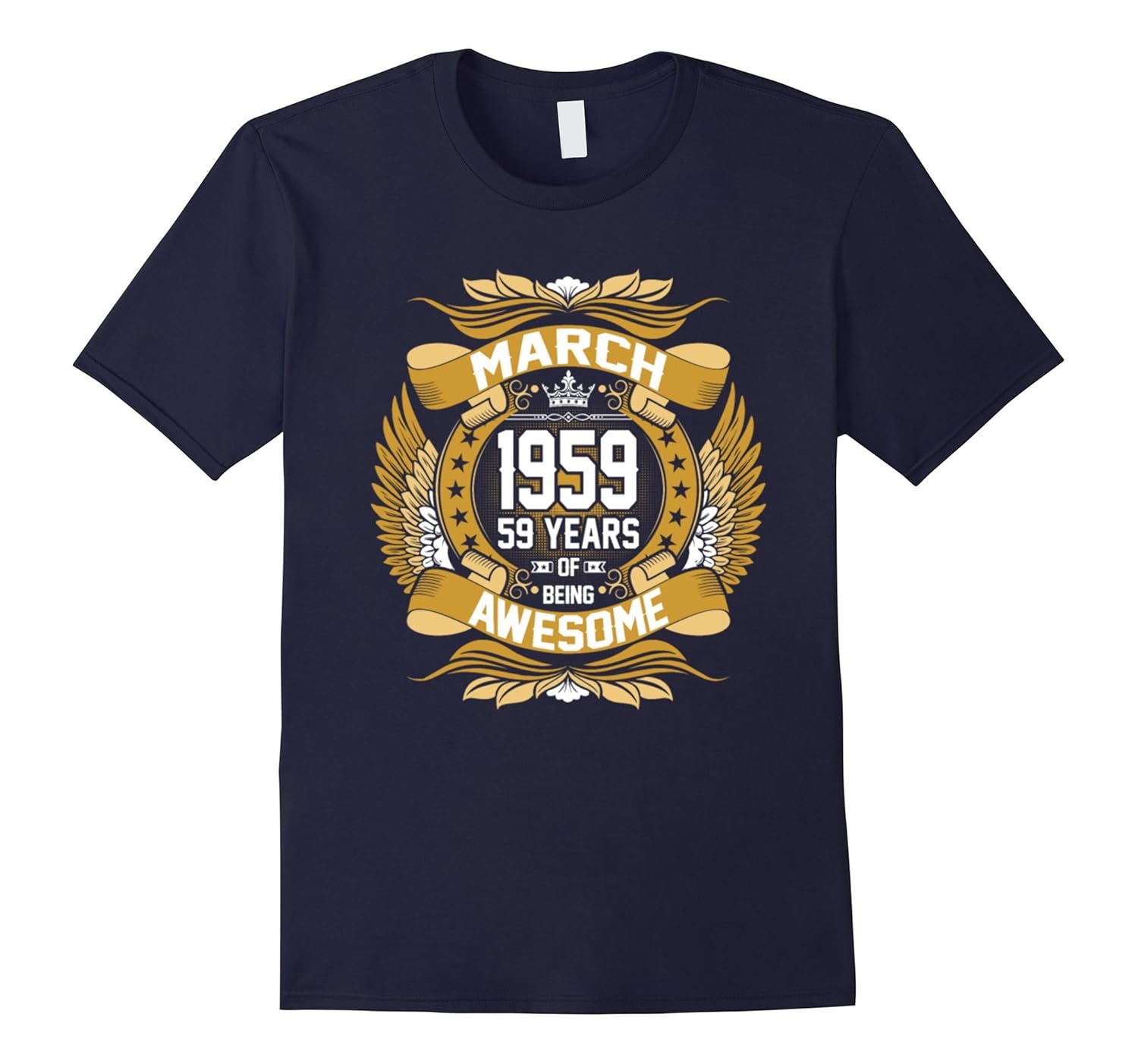 March 1959 59th Birthday 59 Years Old Gift T-Shirt-Rose