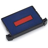 Trodat 6/4750 Replacement Ink Pad for Trodat 4750 and 4750L, 2 Color Red and Blue Ink
