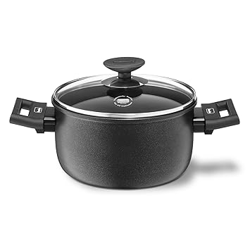 Berndes 011241 - Olla de aluminio con tapa de vidrio (16 cm, 1,6 l): Amazon.es: Hogar