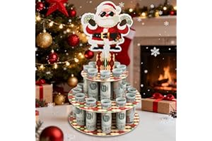 BANNOVELLA Christmas Money Holder - Unique Surprise Creative Ways to Give Cash Gifts, Xmas Money Tree (Cake Stand Shape) & Whimsical Money Tree for Him Her Kids