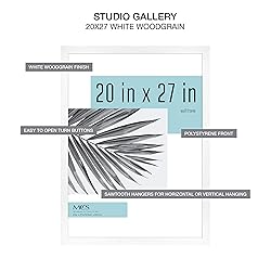 MCS Studio Gallery Frame, White Woodgrain, 20 x 27