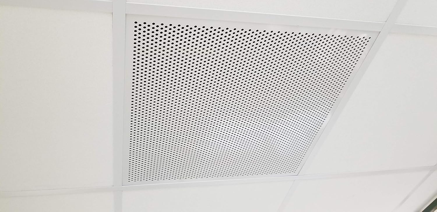 White Plastic Perforated Tile Return With 1 2 Perforations 4994w