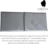 Glamified Soft PU Leather Disabled Badge Wallet Holder Blue Badge Display view 4