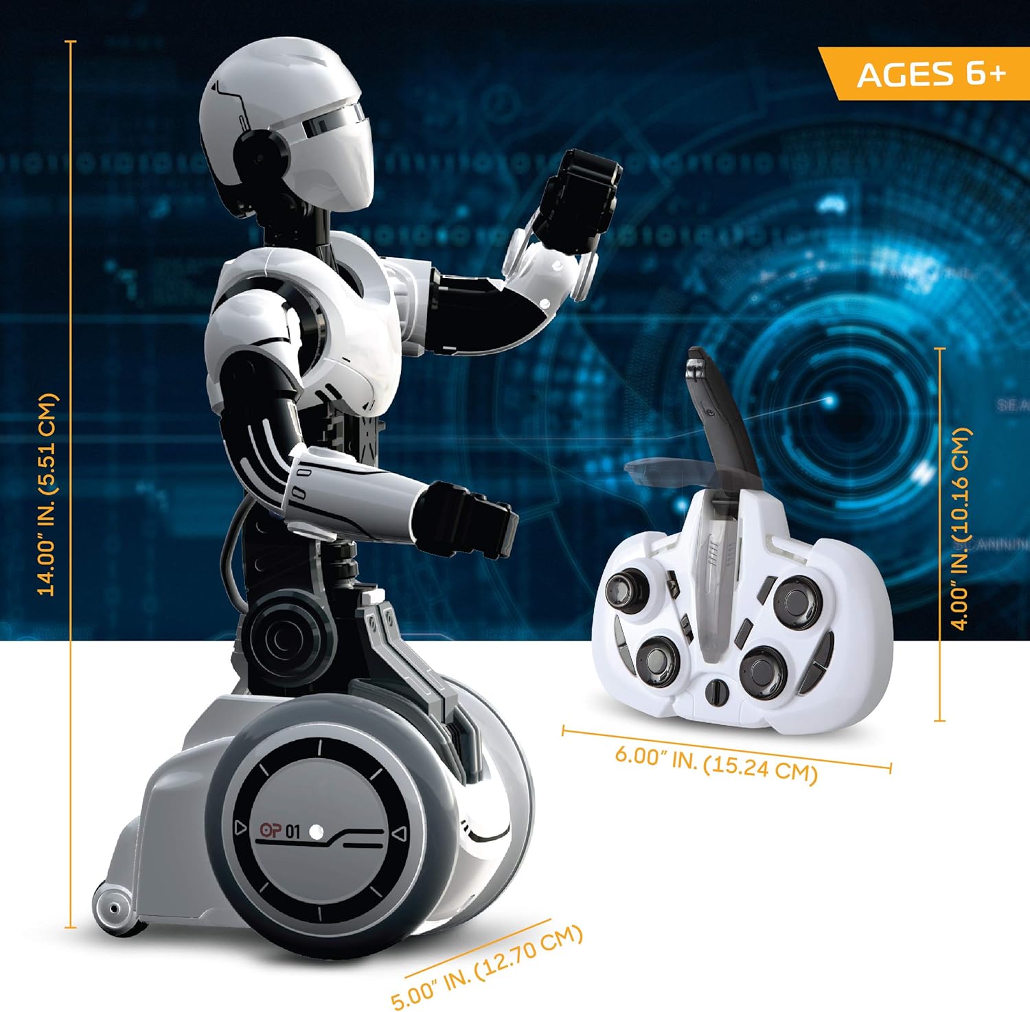 sharper image rc humanoid op one robot