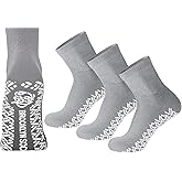 Non-Skid Cotton Ankle Socks, Non-Binding Neuropathy Diabetic Quarter Socks, 3-6 - 12 Pairs Pack