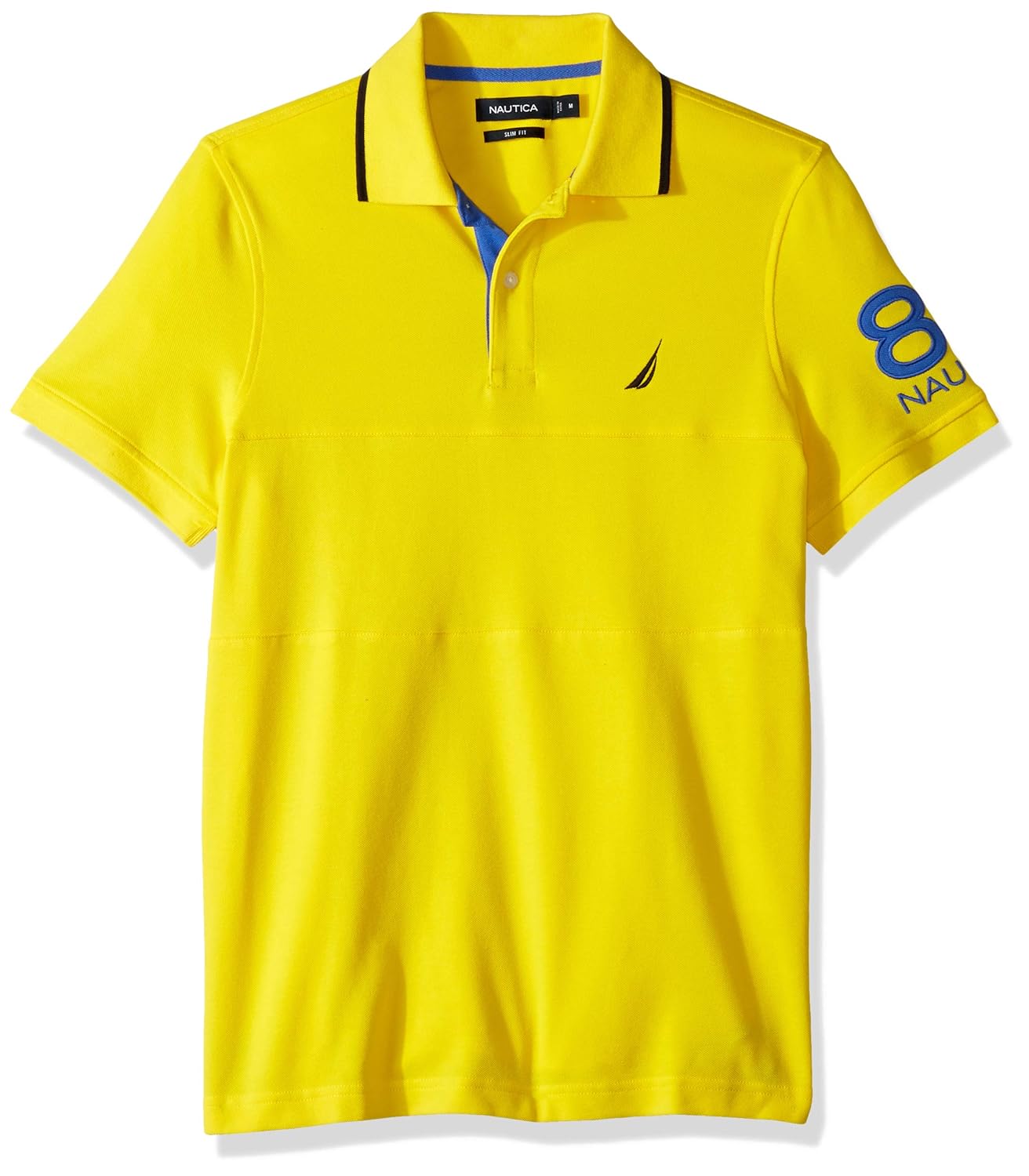 Nautica Mens Short Sleeve N83 Logo Stretch Polo Shirt Polos Men