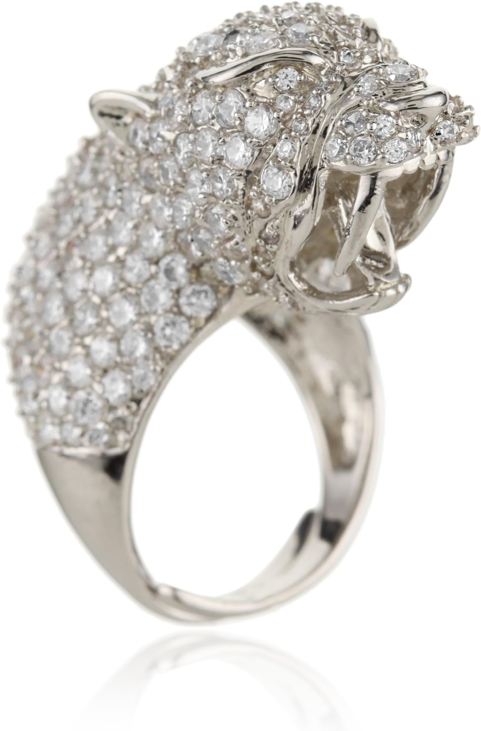 nOir Jewelry Pave Saber Tooth Tiger Ring