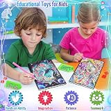 Pearoft Unicorn Diamond Painting Notebook Set 2pcs Kids Stationery Gift view 3