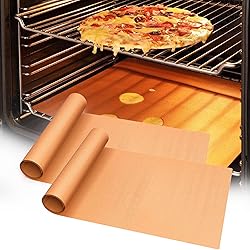 UBeesize 2 Pack Thickened Copper Oven Liners for