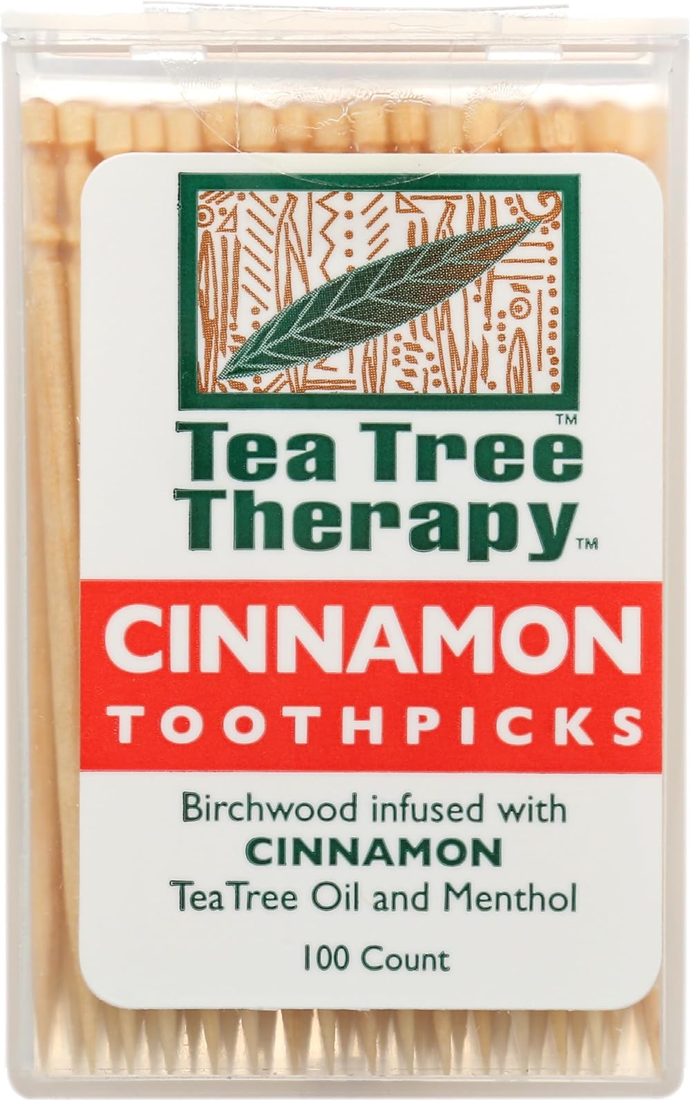 Tea Tree Therapy Toothpicks Cinnamon 100 Count Brand Tea Tree Therapy
